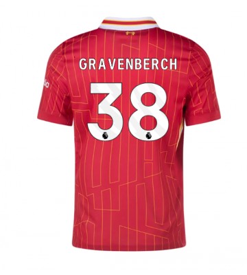 Liverpool Ryan Gravenberch #38 Primera Equipación 2024-25 Manga Corta